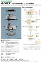 กุญแจบานกระจก GLASS DOOR LOCK